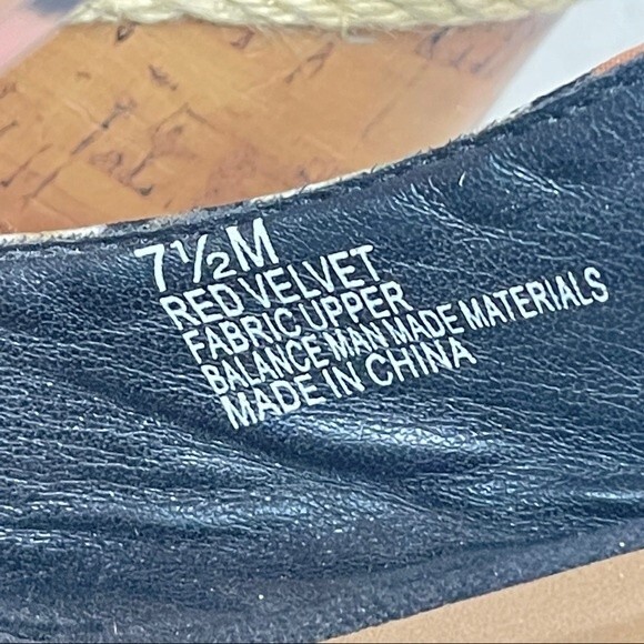 Seychelles Black Floral Cork Wedge Sling-back Sandals 7.5 - Picture 8 of 8